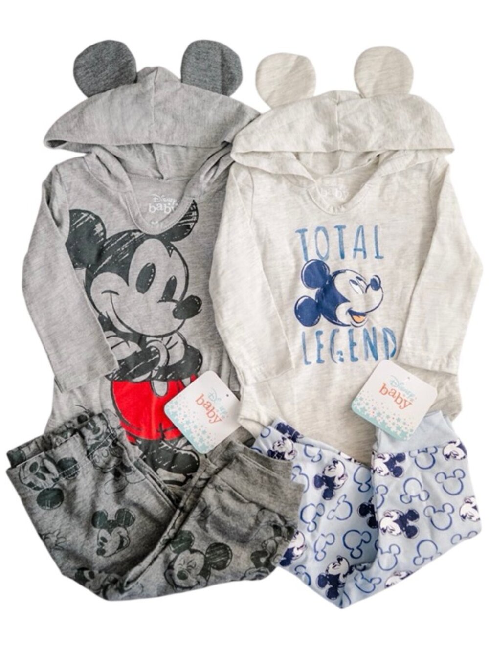 Disney Baby Mickey Mouse Hoodie & Jogger Outfit Bundle 6-9M NWT